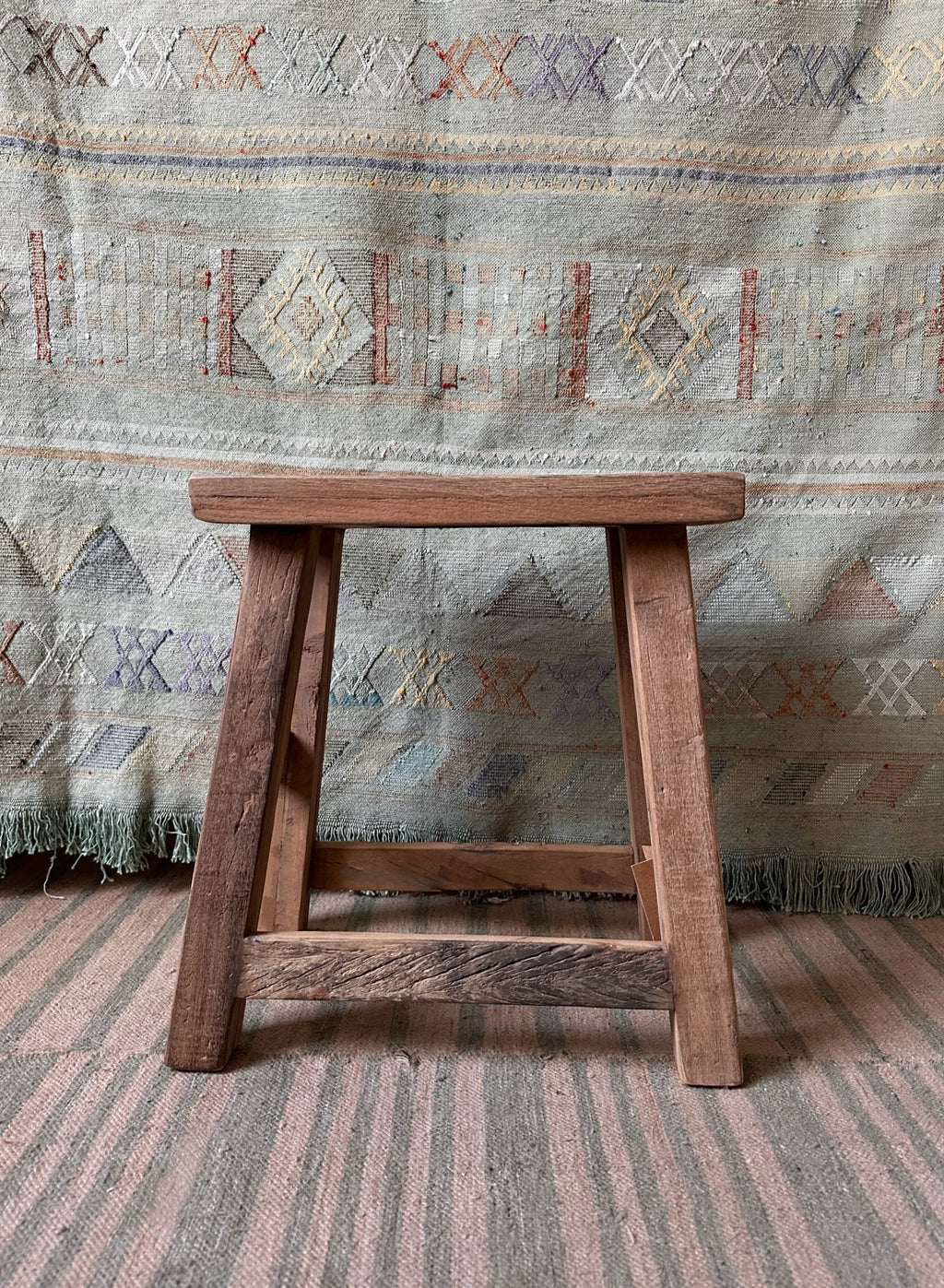 Nkuku — Ibo Reclaimed Wood Low Stool