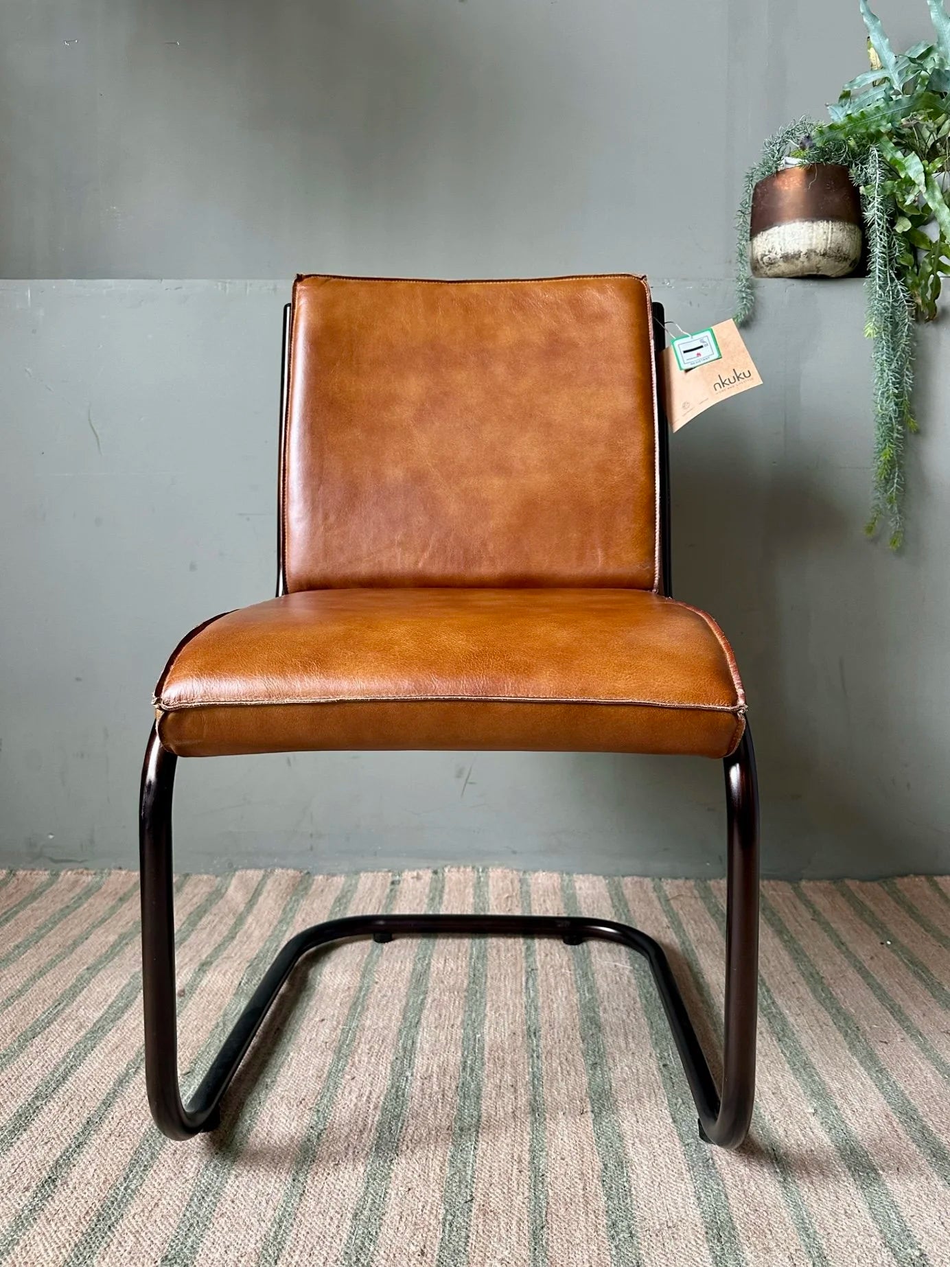 Nkuku — Narwana Leather Desk Chair