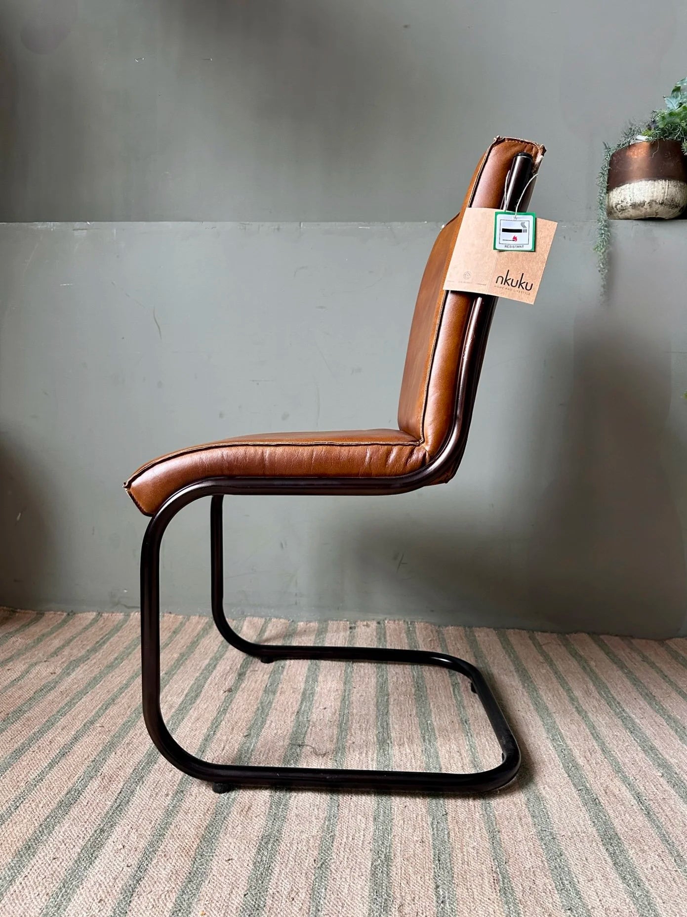 Nkuku — Narwana Leather Desk Chair