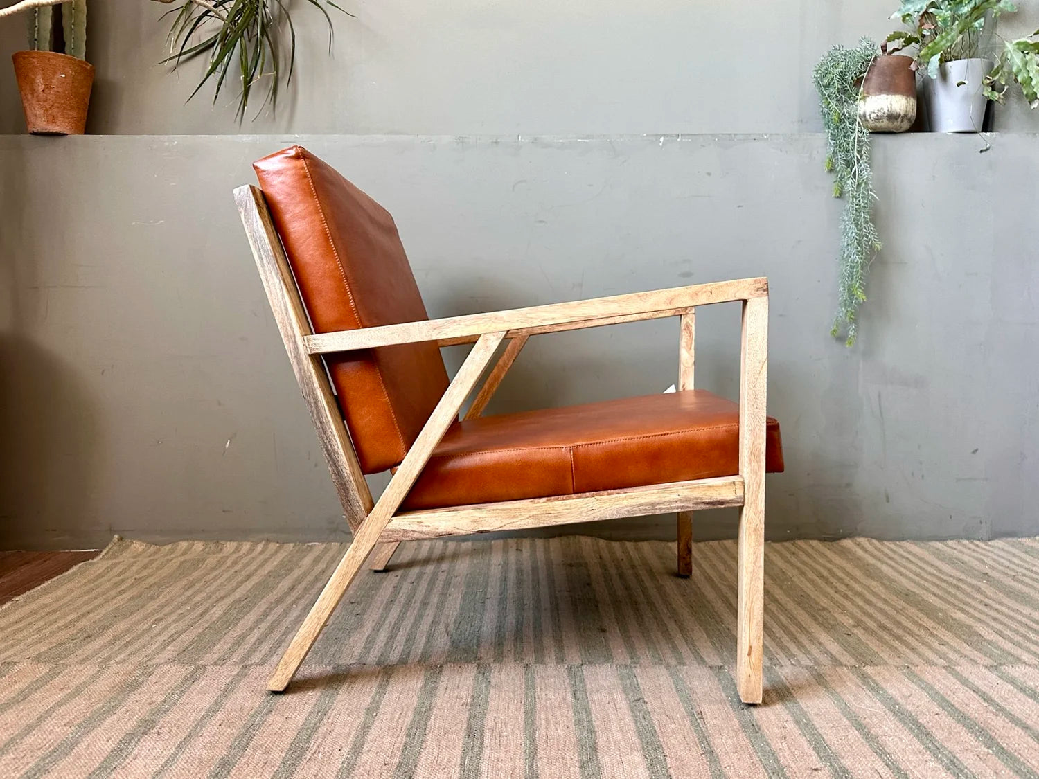 Nkuku — Bolpur Leather Chair