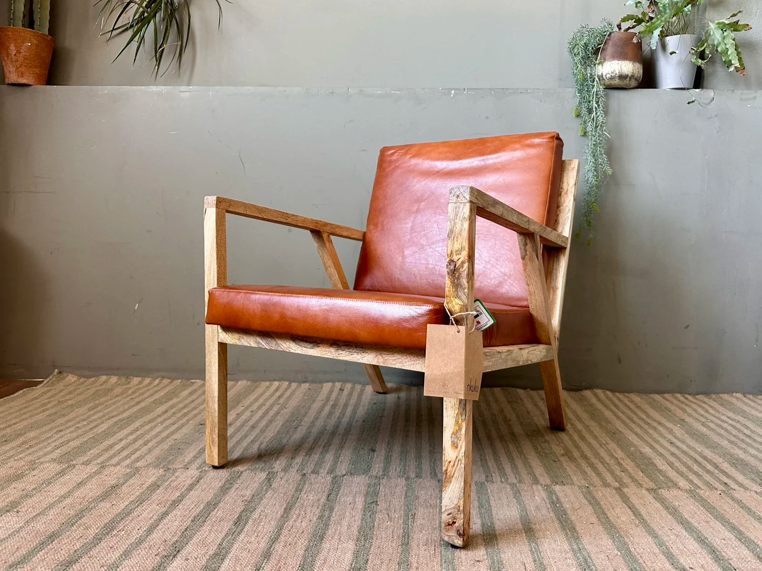 Nkuku — Bolpur Leather Chair
